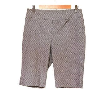NA XXXX TU Print Stretch Blend Bermuda Shorts